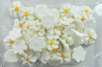 Icing White Drop Flowers 18mm (Packet of 50)